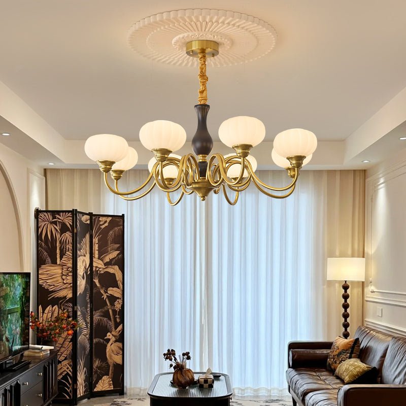 Avinor Nordic Traditional Wood Chandelier-Neutral Decor