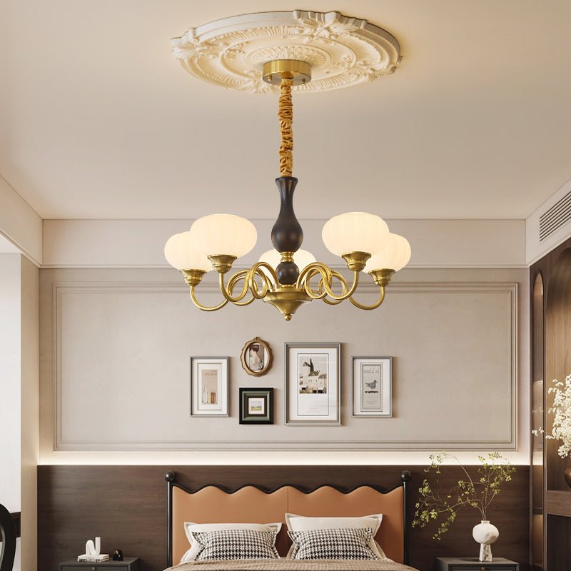 Avinor Nordic Traditional Wood Chandelier-Neutral Decor