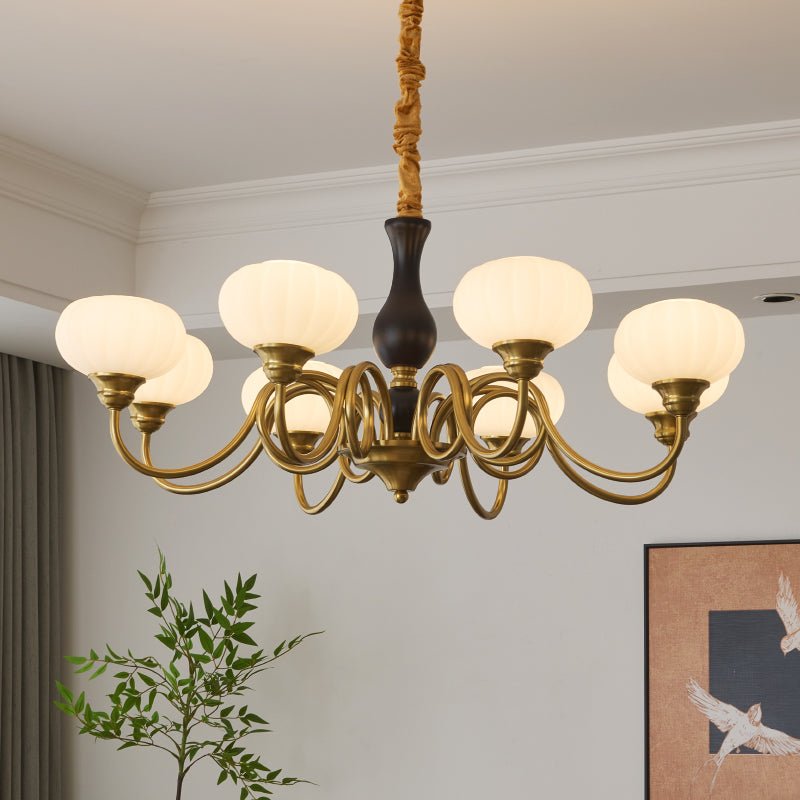 Avinor Nordic Traditional Wood Chandelier-Neutral Decor