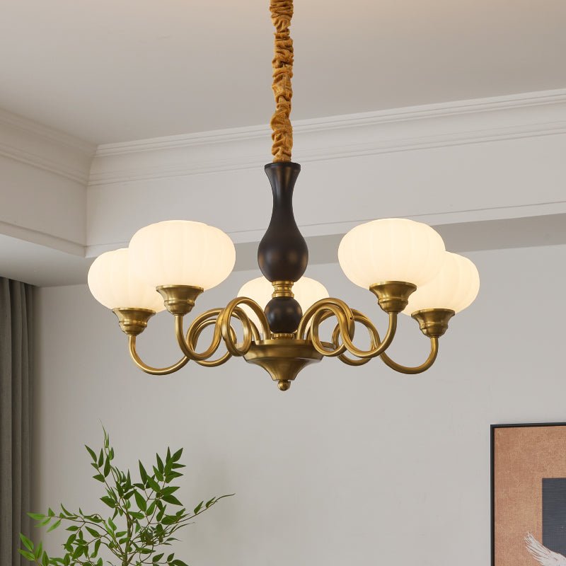 Avinor Nordic Traditional Wood Chandelier-Neutral Decor