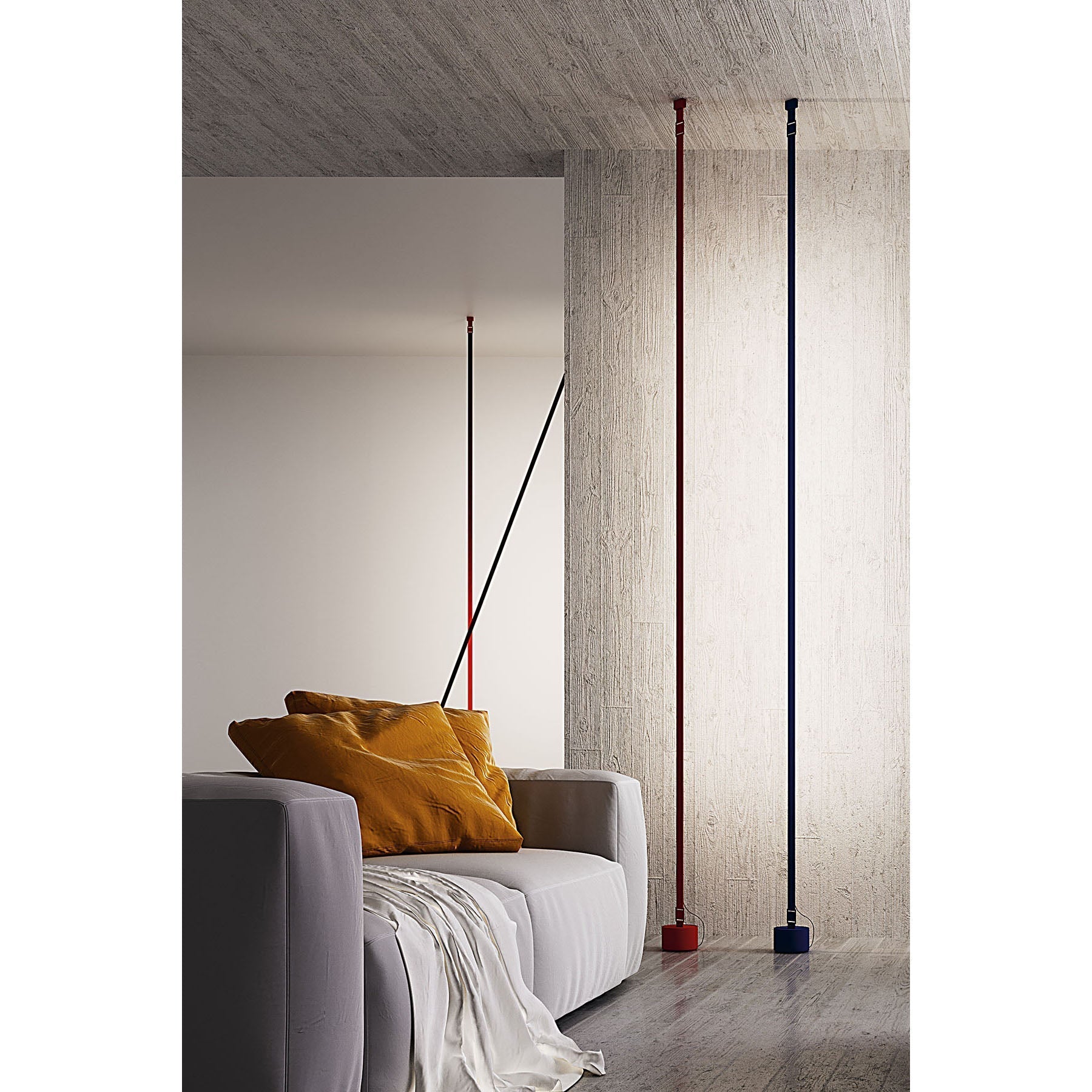 Vorenk Fabric Floor Lamp-Neutral Decor