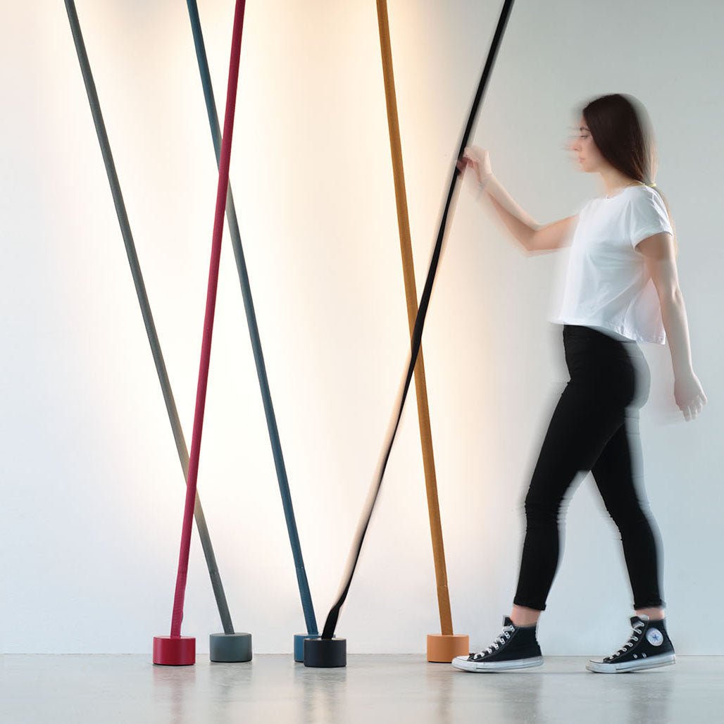 Vorenk Fabric Floor Lamp-Neutral Decor