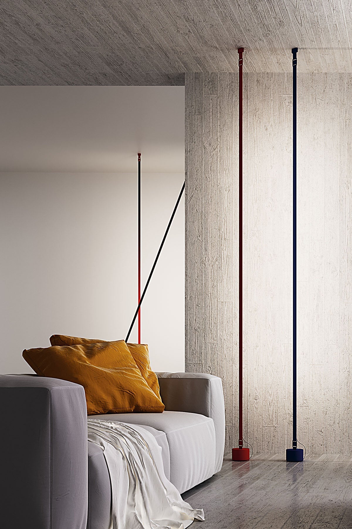 Vorenk Fabric Floor Lamp-Neutral Decor