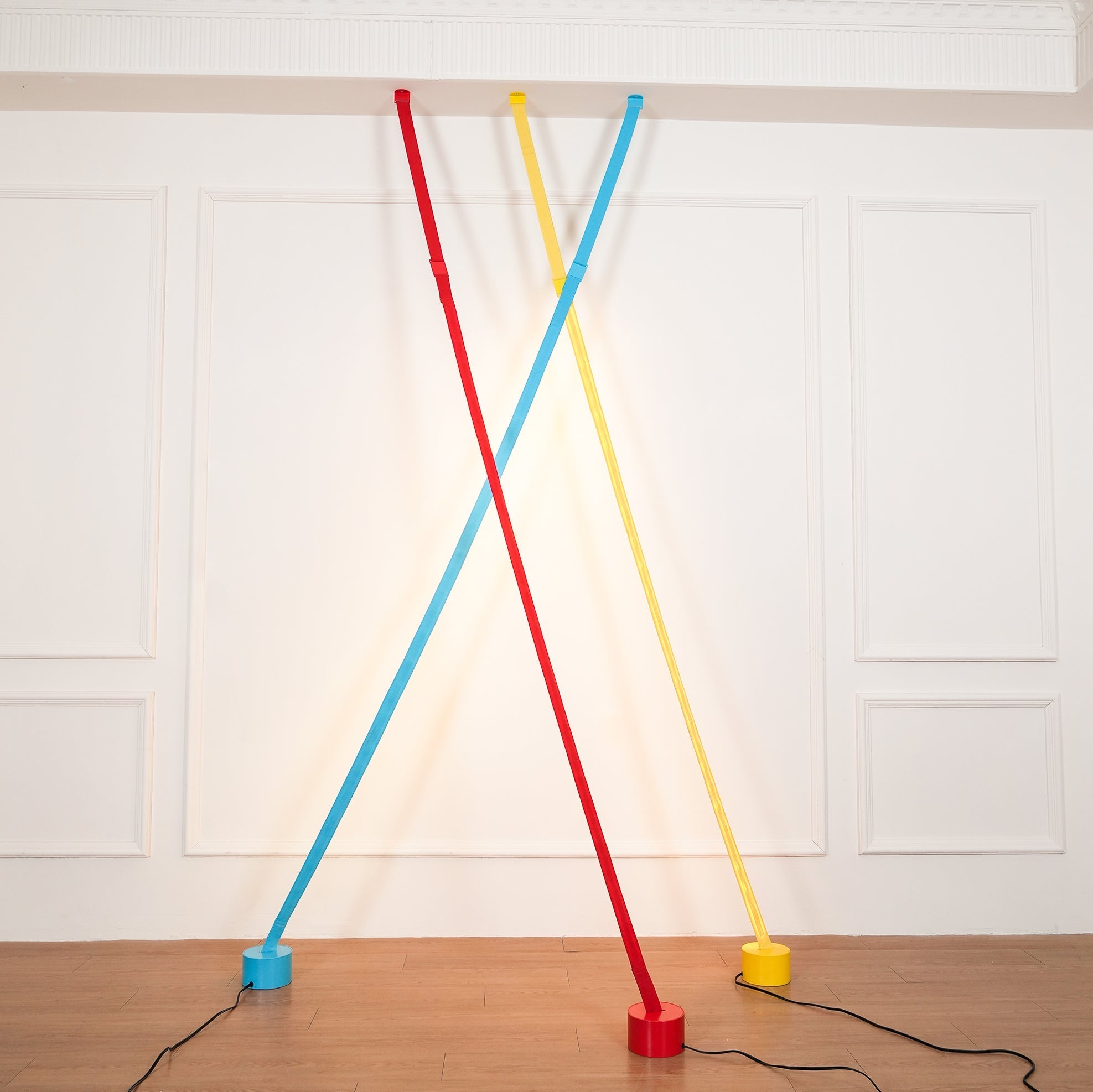 Vorenk Fabric Floor Lamp-Neutral Decor