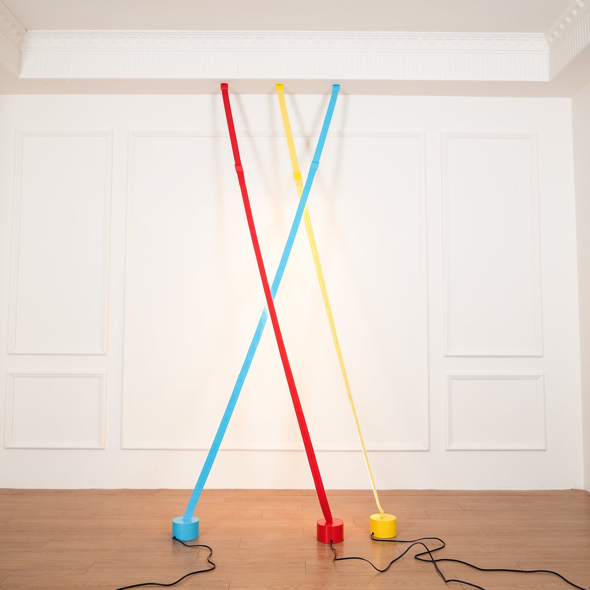 Vorenk Fabric Floor Lamp-Neutral Decor