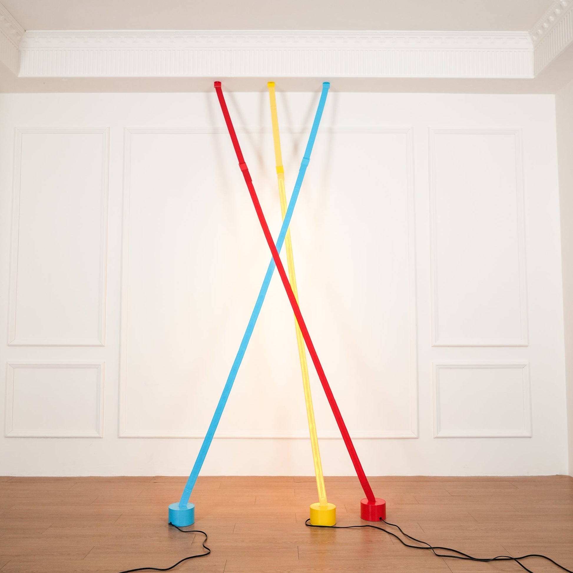 Vorenk Fabric Floor Lamp-Neutral Decor