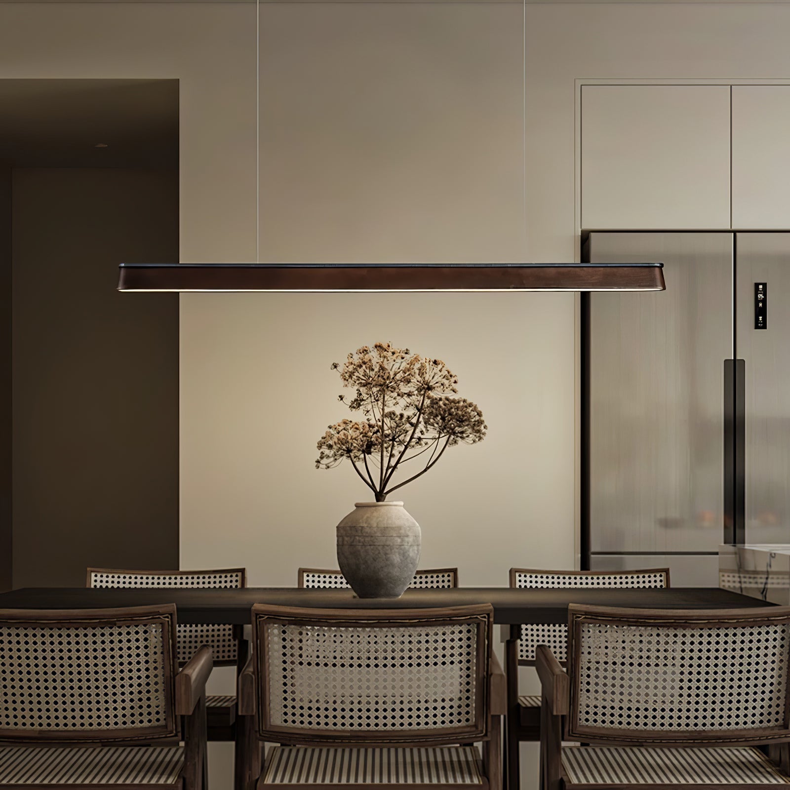 Zura Industrial Wood Pendant Lamp-Neutral Decor