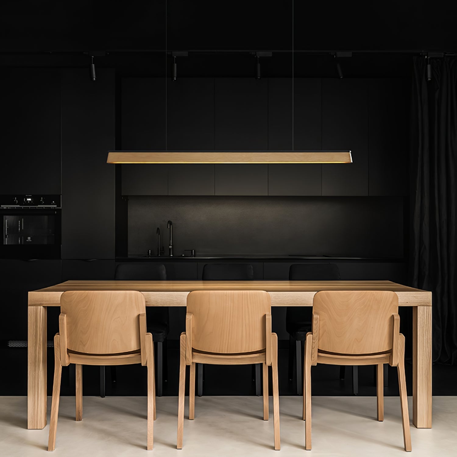 Zura Industrial Wood Pendant Lamp-Neutral Decor