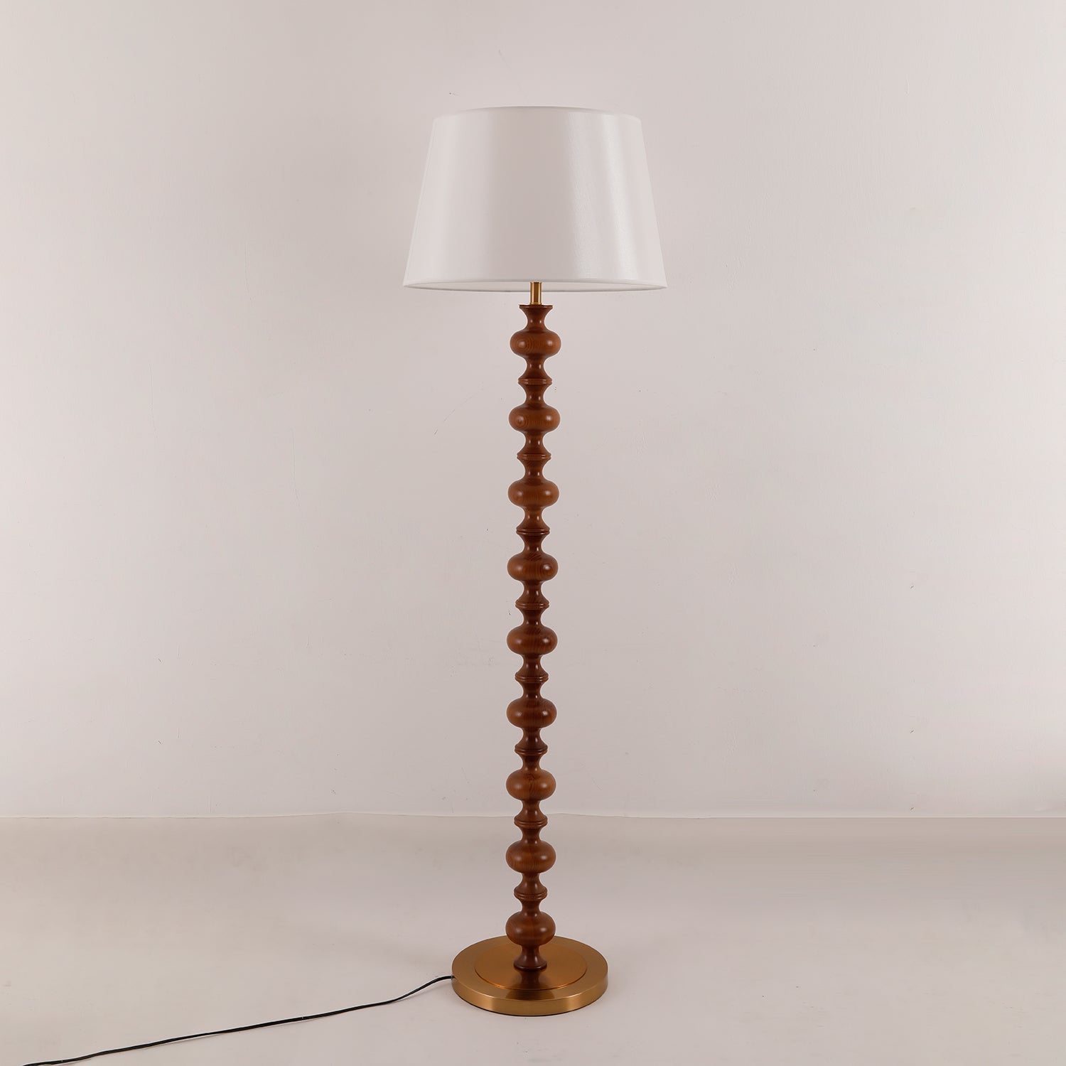 Rildes Wood Fabric Floor Lamp-Neutral Decor