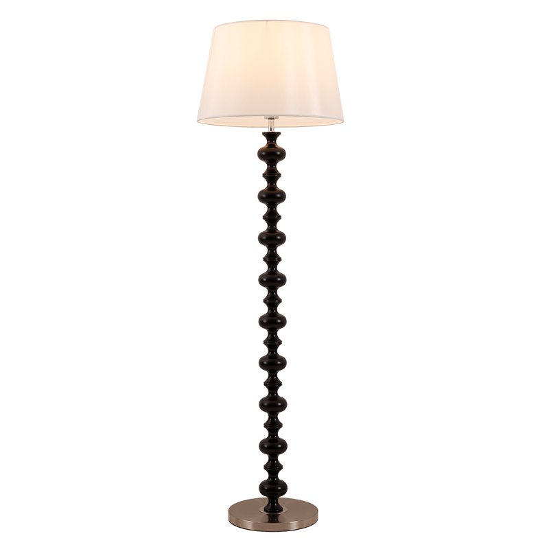 Rildes Wood Fabric Floor Lamp-Neutral Decor
