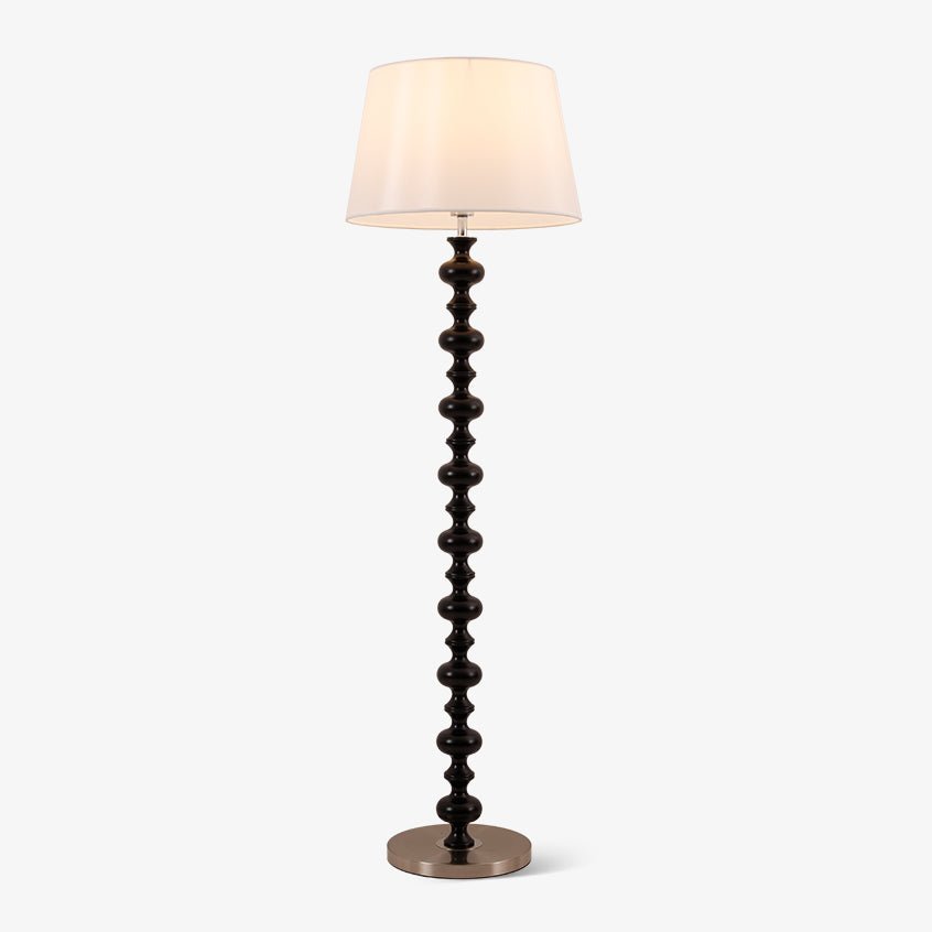 Rildes Wood Fabric Floor Lamp-Neutral Decor