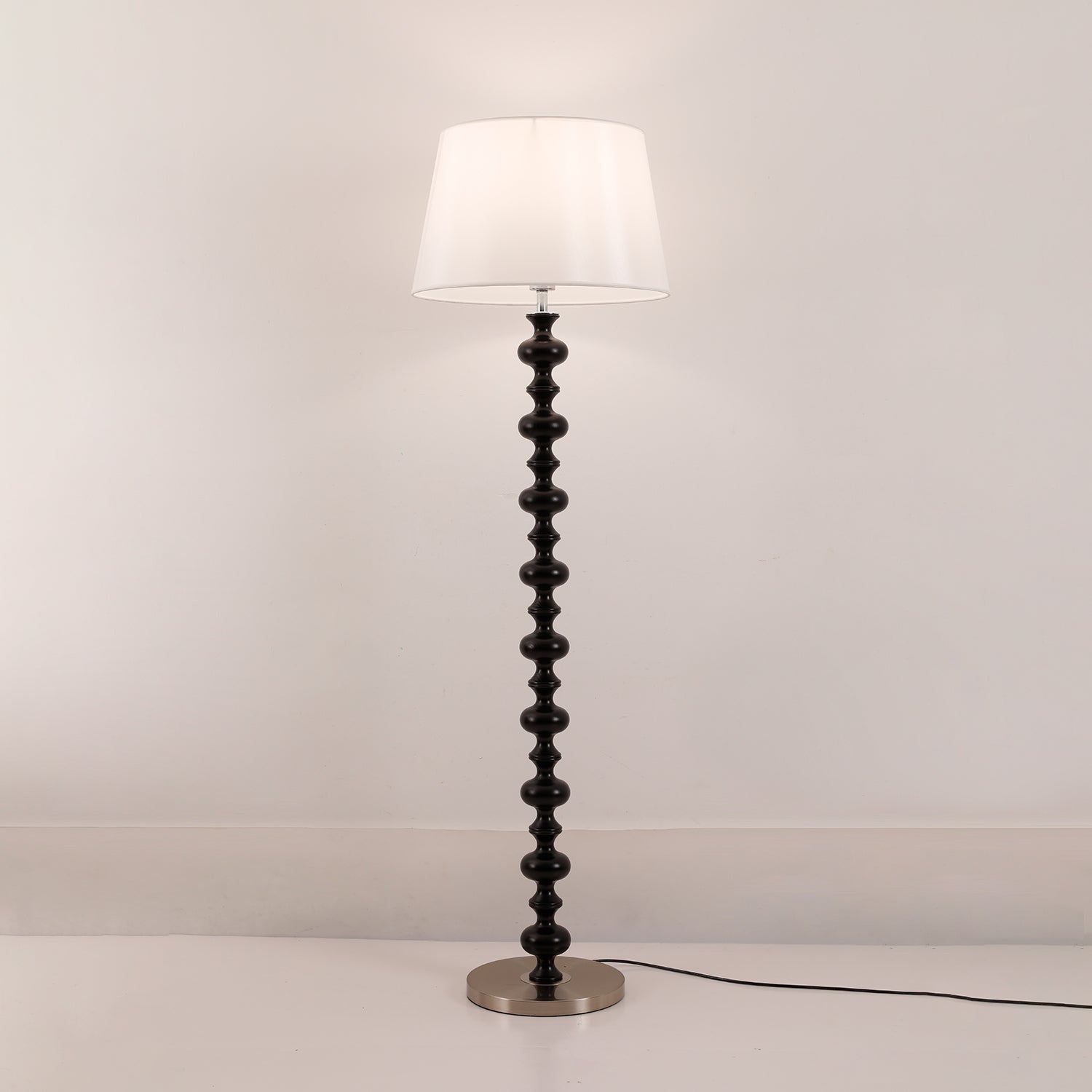Rildes Wood Fabric Floor Lamp-Neutral Decor