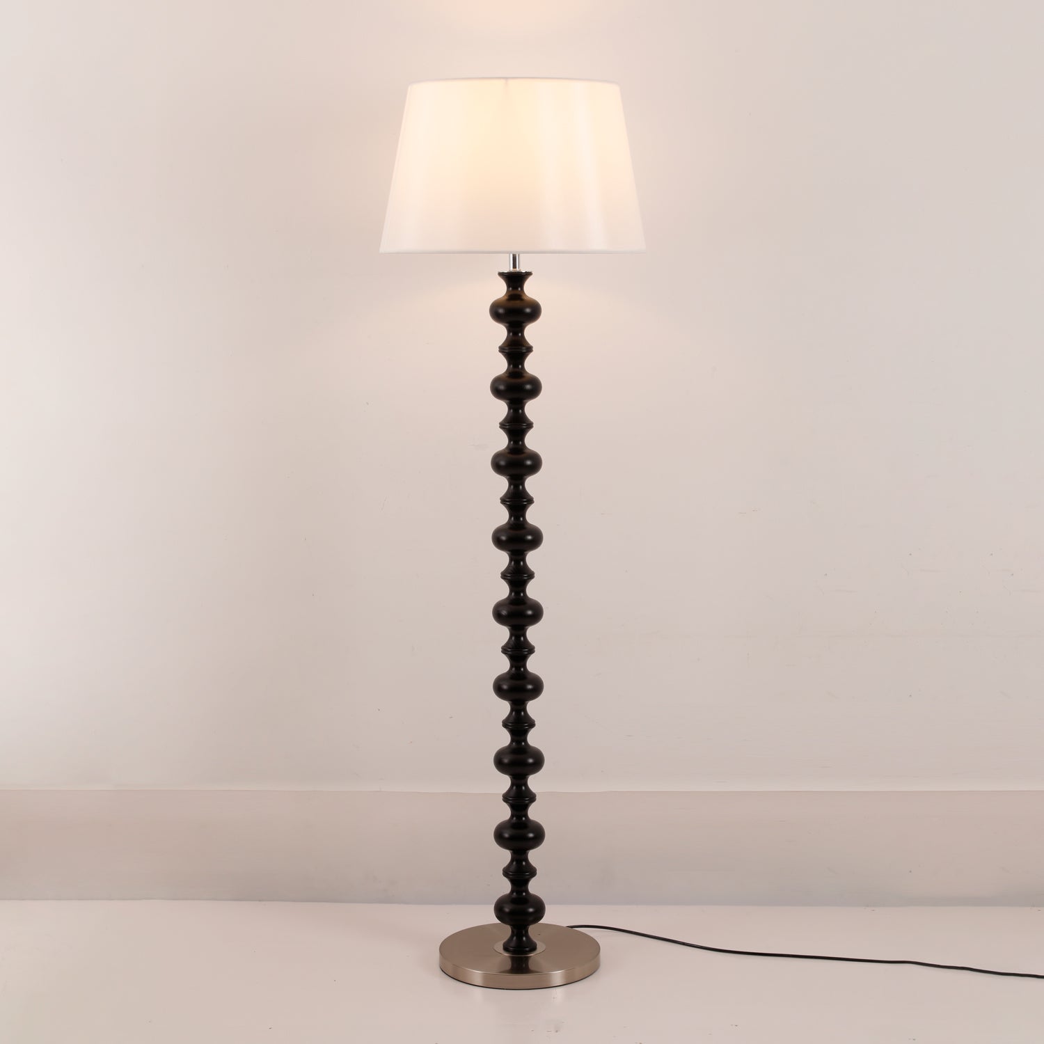 Rildes Wood Fabric Floor Lamp-Neutral Decor