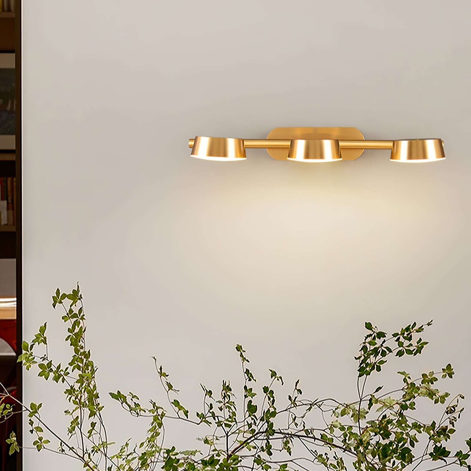 Xara Premium Elegance Vanity Brass Wall Light-Neutral Decor