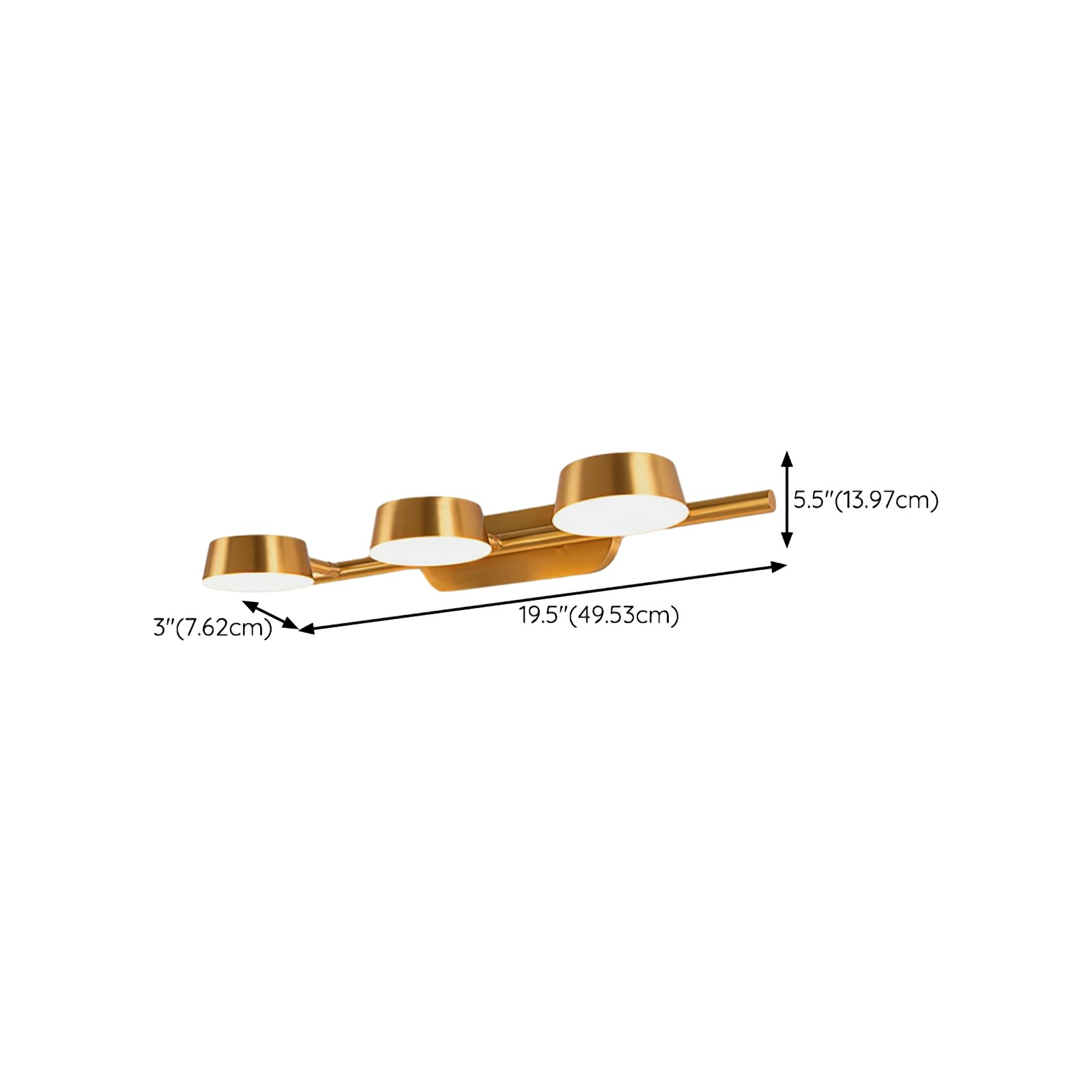 Xara Premium Elegance Vanity Brass Wall Light-Neutral Decor