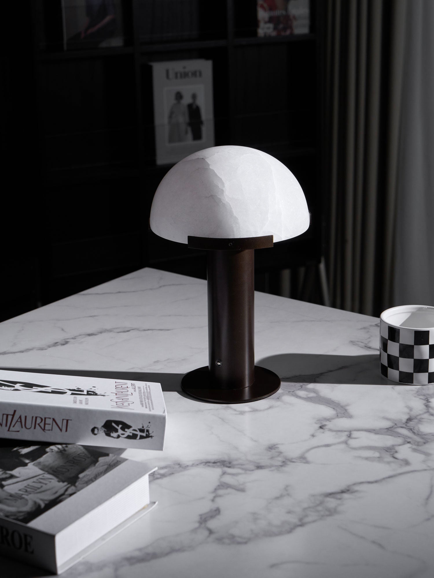 Keir Alabaster Table Lamp-Neutral Decor
