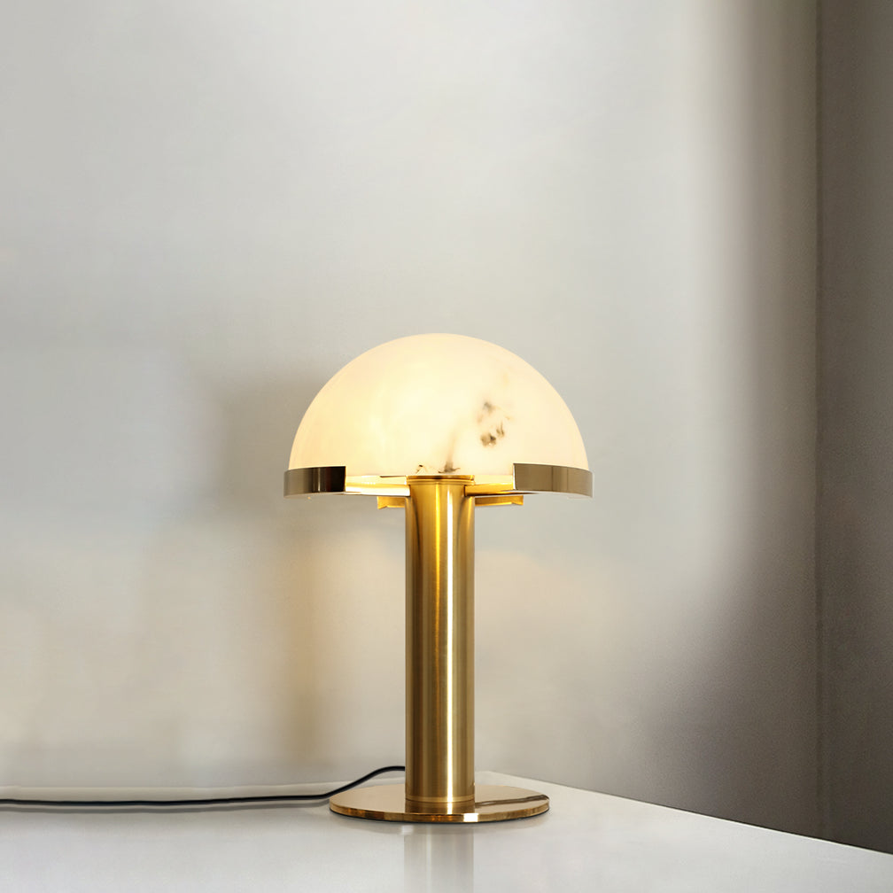 Keir Alabaster Table Lamp-Neutral Decor