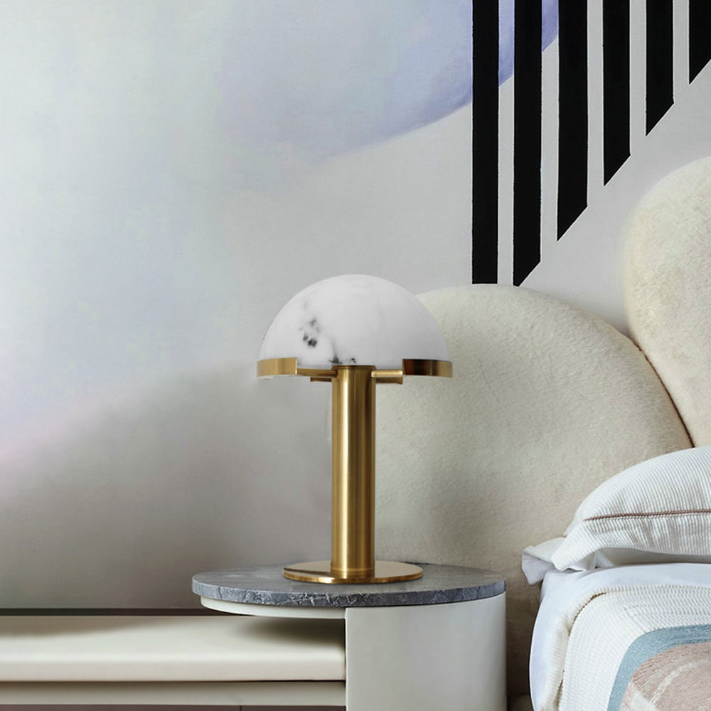 Keir Alabaster Table Lamp-Neutral Decor