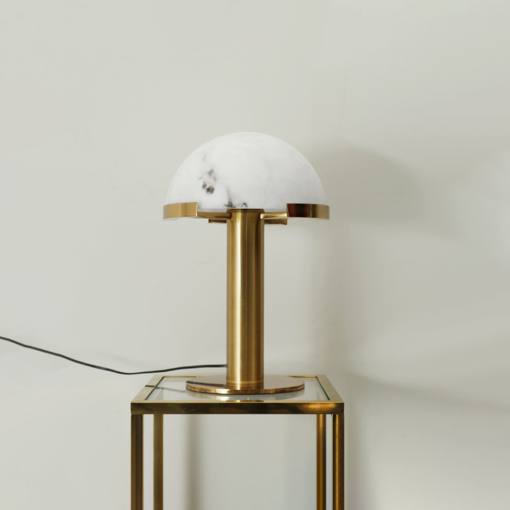 Keir Alabaster Table Lamp-Neutral Decor