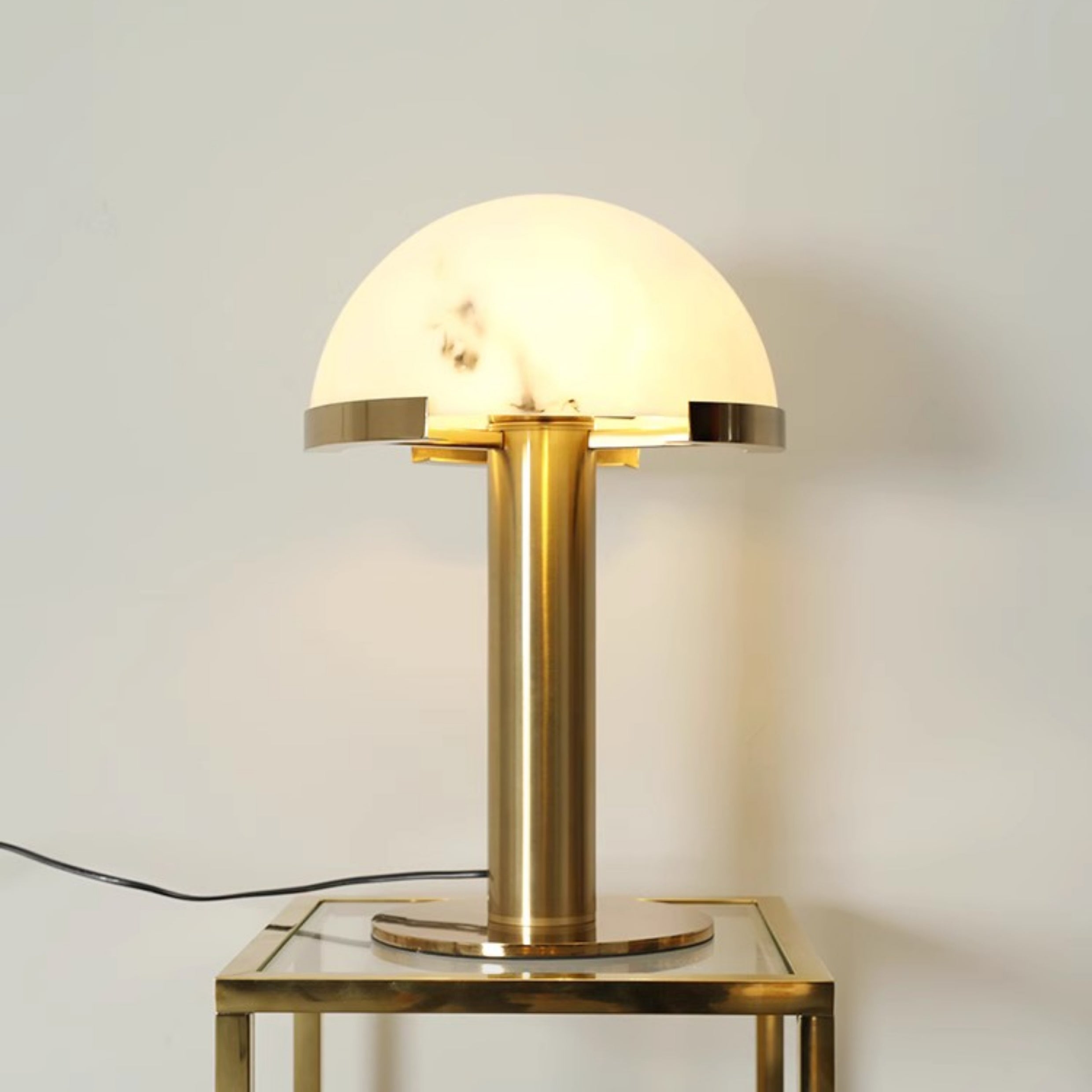 Keir Alabaster Table Lamp-Neutral Decor