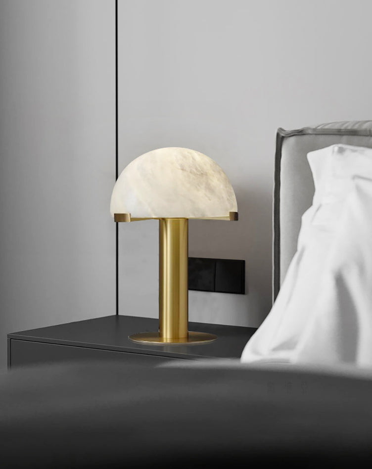 Keir Alabaster Table Lamp-Neutral Decor