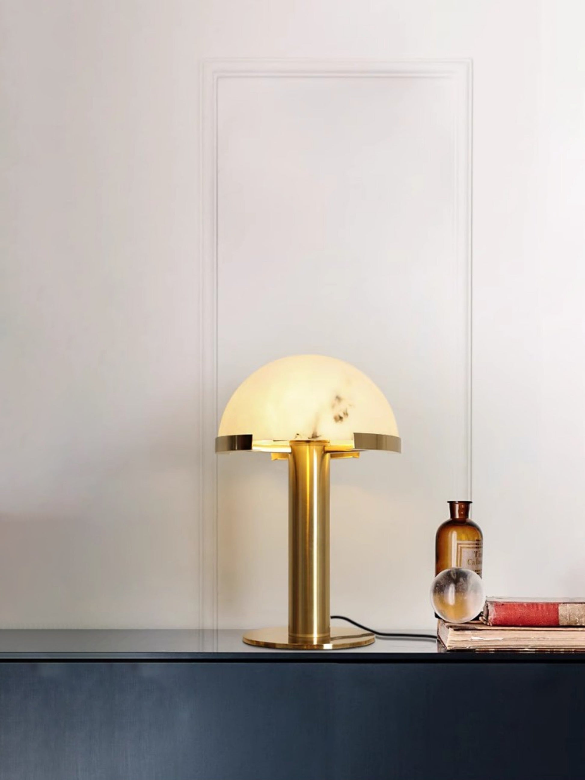 Keir Alabaster Table Lamp-Neutral Decor