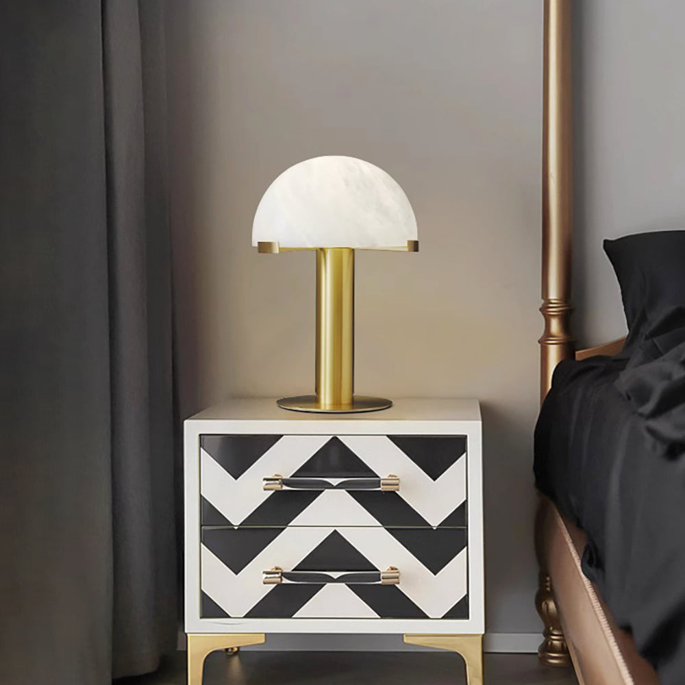 Keir Alabaster Table Lamp-Neutral Decor