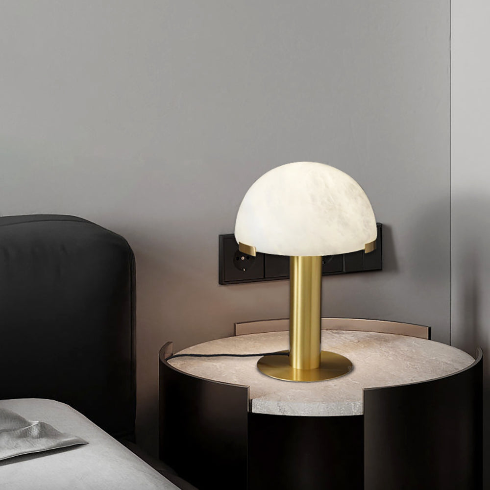 Keir Alabaster Table Lamp-Neutral Decor