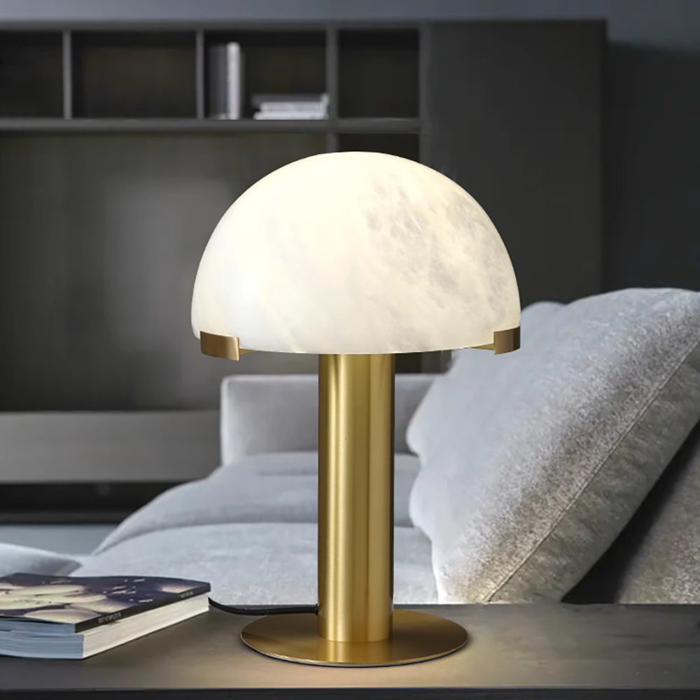 Keir Alabaster Table Lamp-Neutral Decor