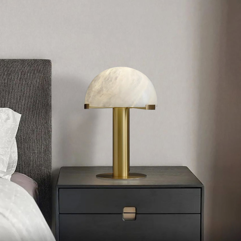 Keir Alabaster Table Lamp-Neutral Decor