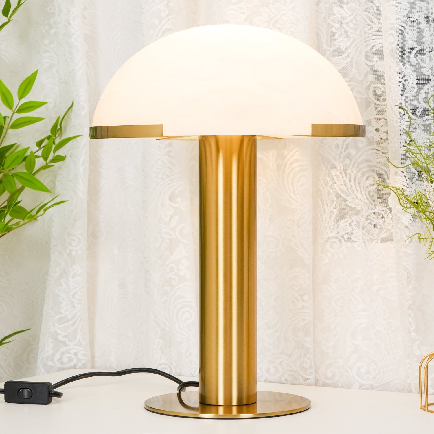 Keir Alabaster Table Lamp-Neutral Decor