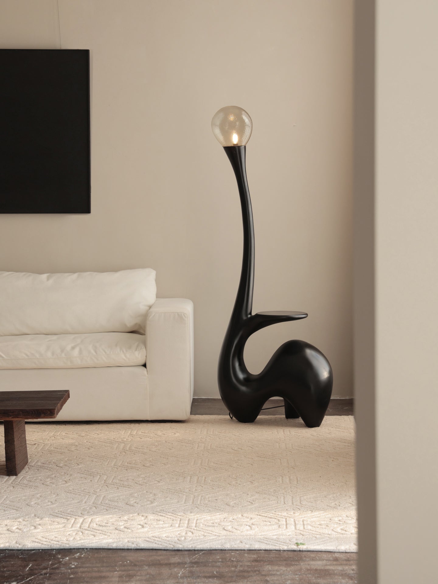 Lurk Sculptural Floor Lamp-Neutral Decor