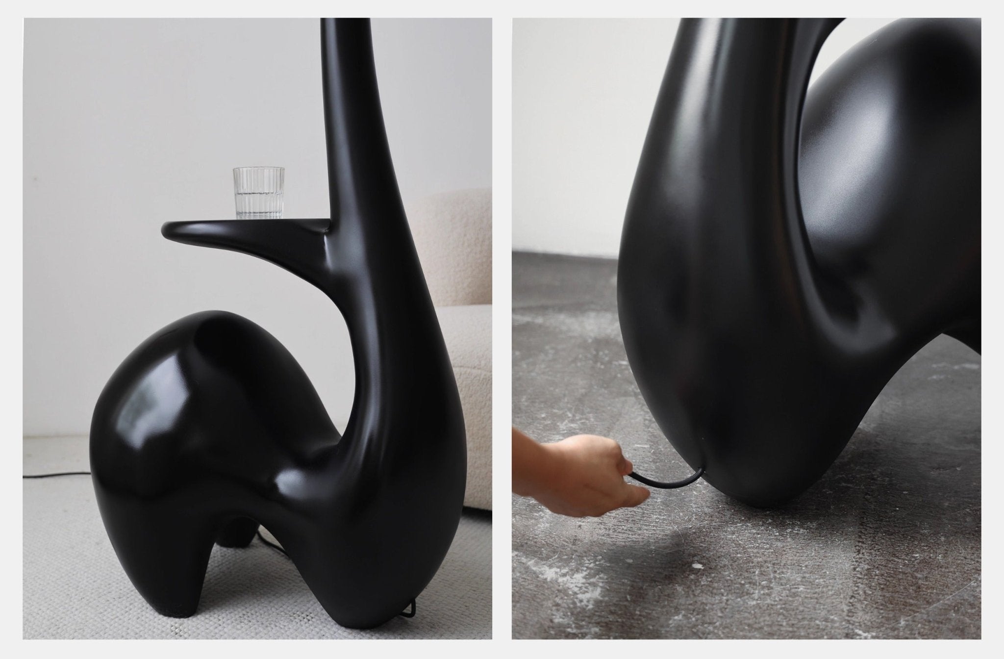 Lurk Sculptural Floor Lamp-Neutral Decor