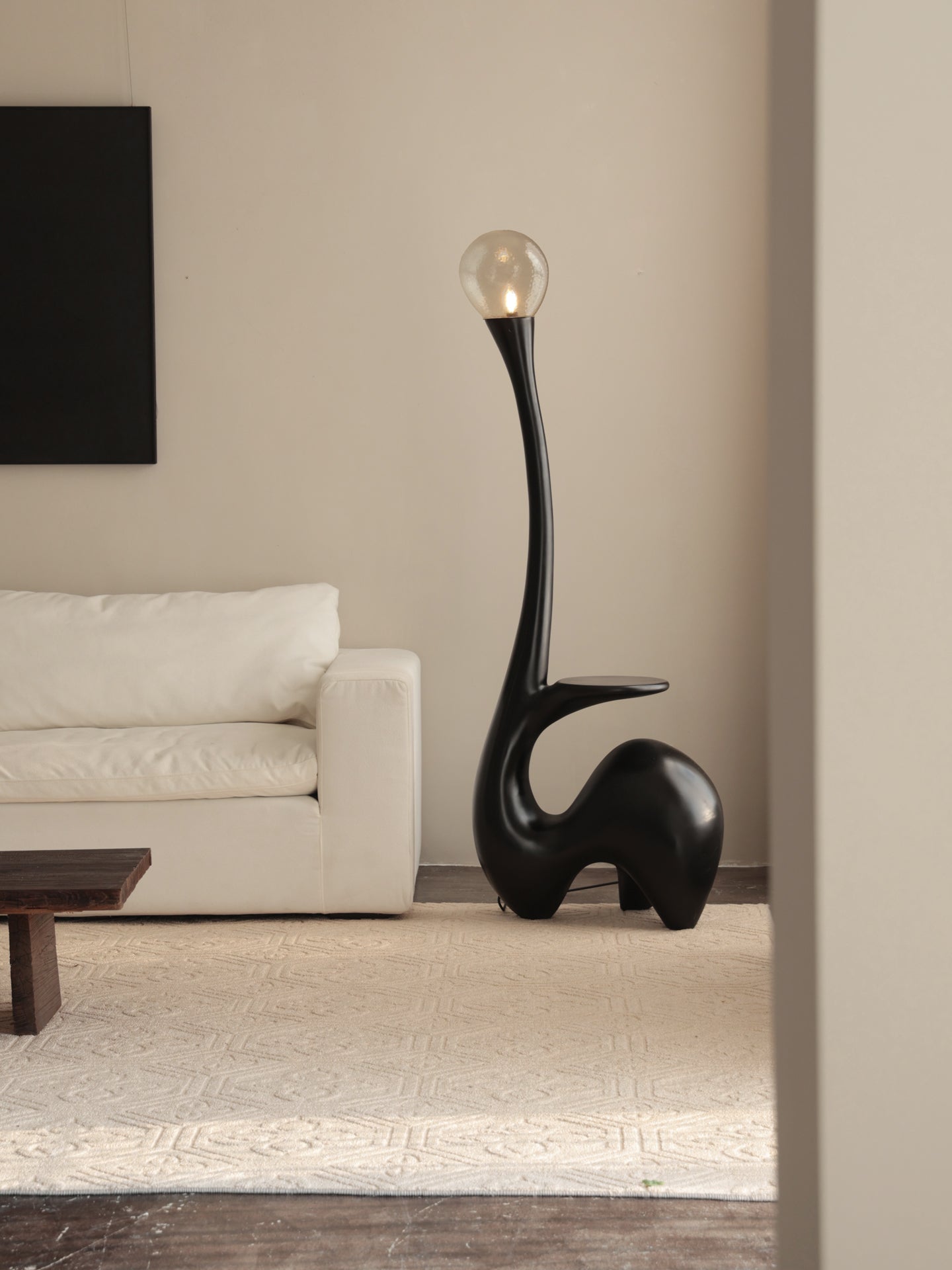 Lurk Sculptural Floor Lamp-Neutral Decor