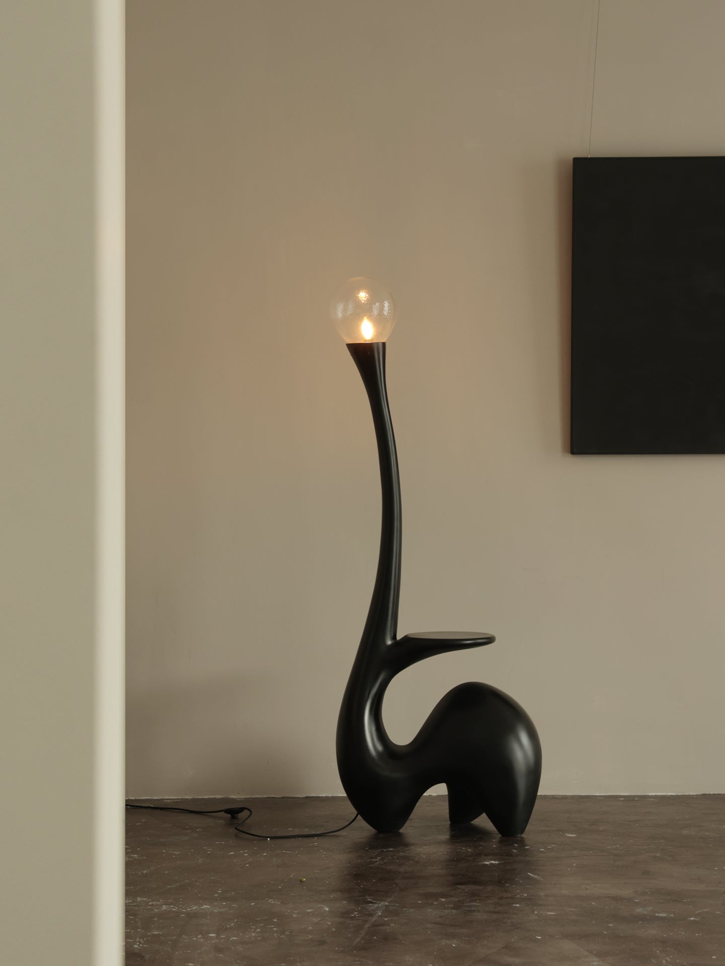 Lurk Sculptural Floor Lamp-Neutral Decor