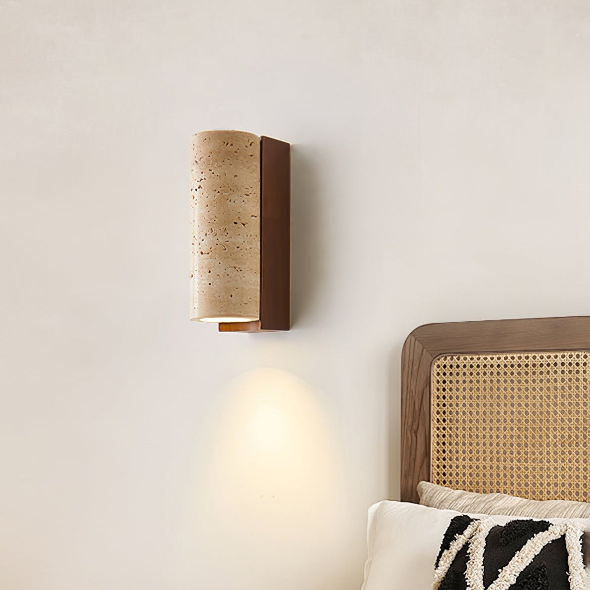 Nula Natural Travertine Wall Lamp - Neutralighting