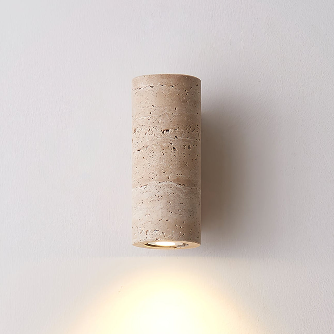 Nula Natural Travertine Wall Lamp - Neutralighting