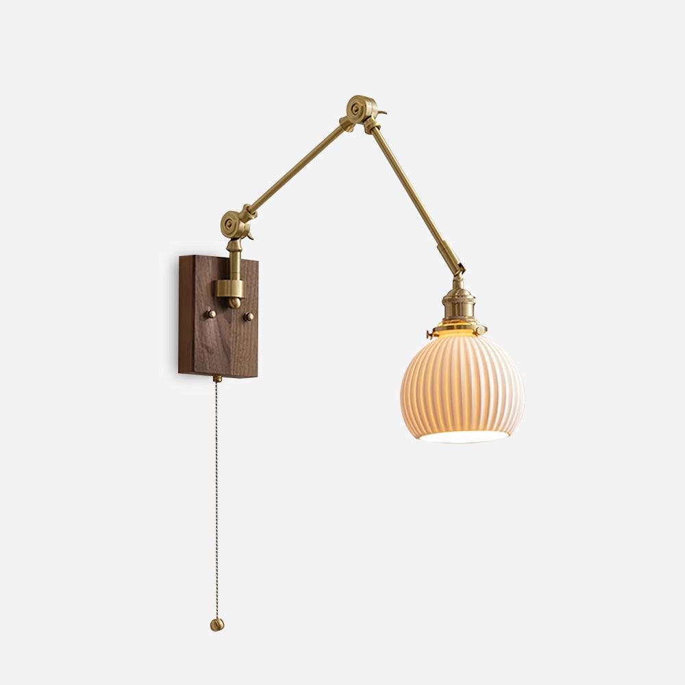 Vetra Vintage Adjustable Swing Arm Wall Lamp-Neutral Decor