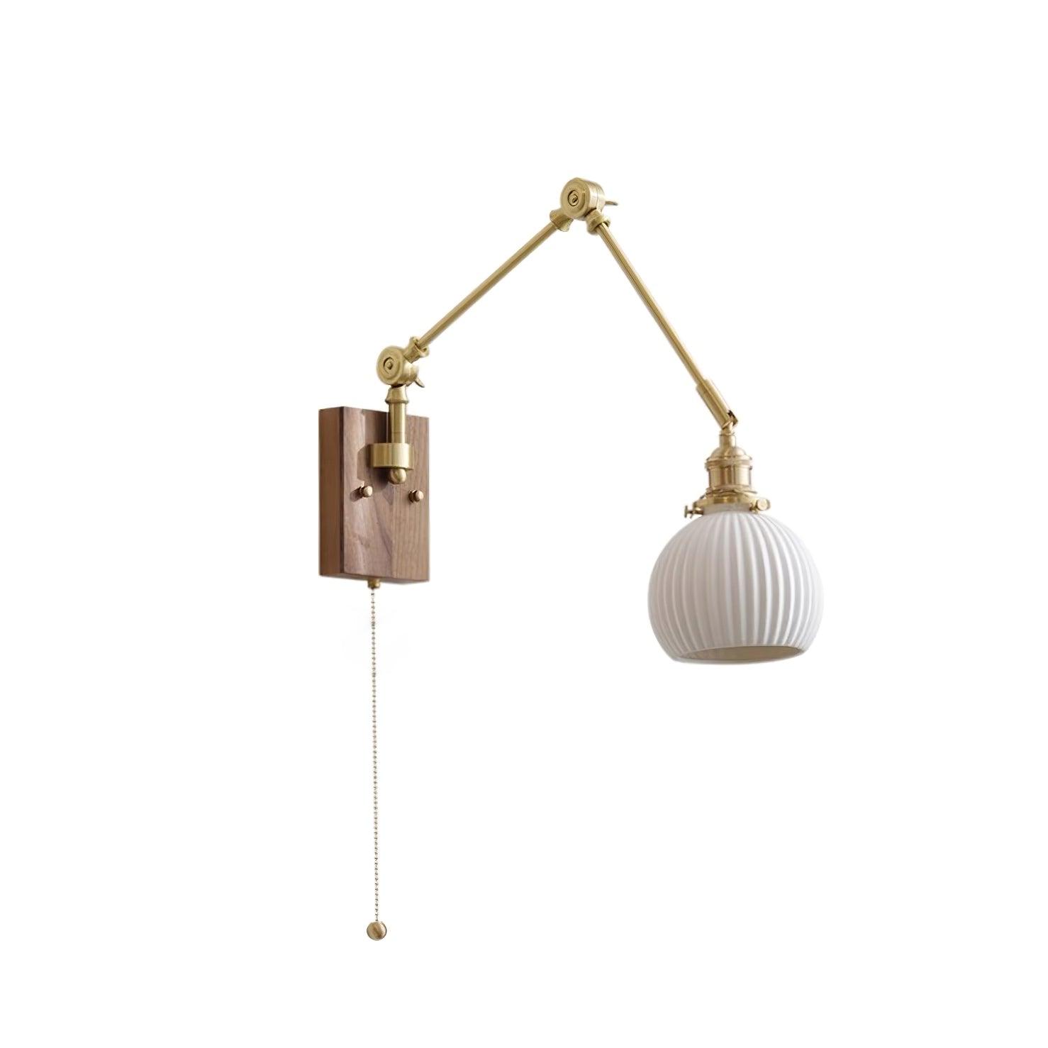 Brione Vintage Adjustable  Swing Arm Wall Lamp