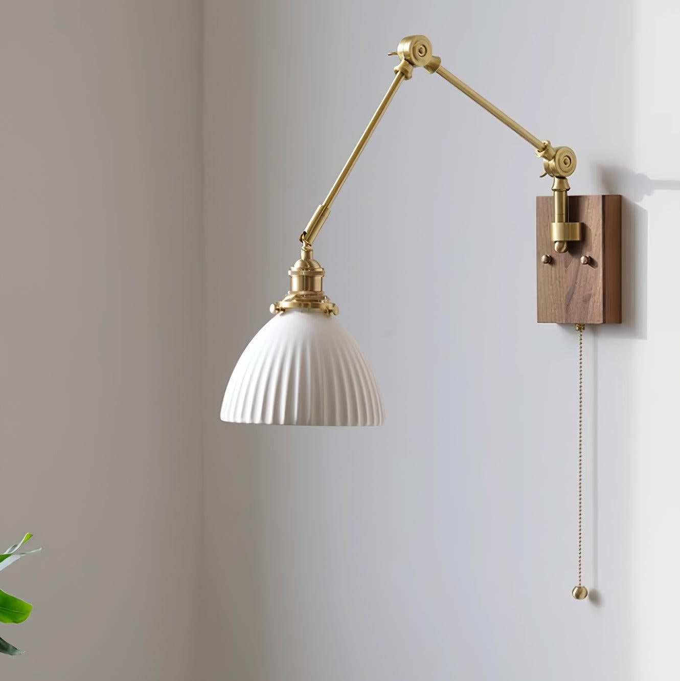 Vetra Vintage Adjustable Swing Arm Wall Lamp-Neutral Decor
