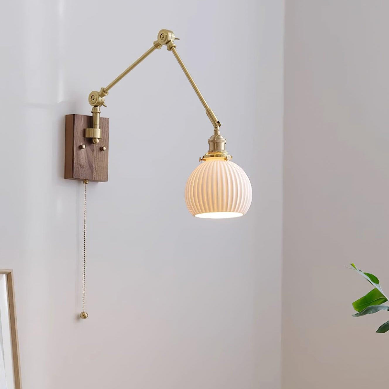 Vetra Vintage Adjustable Swing Arm Wall Lamp-Neutral Decor