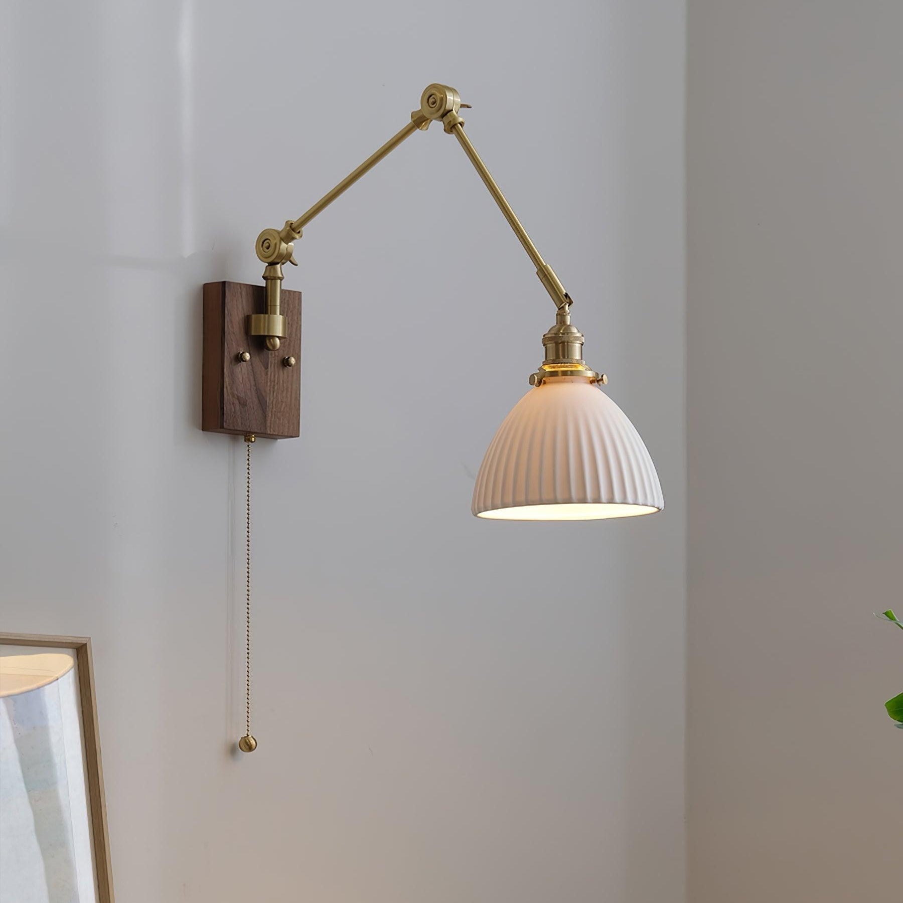 Vetra Vintage Adjustable Swing Arm Wall Lamp-Neutral Decor
