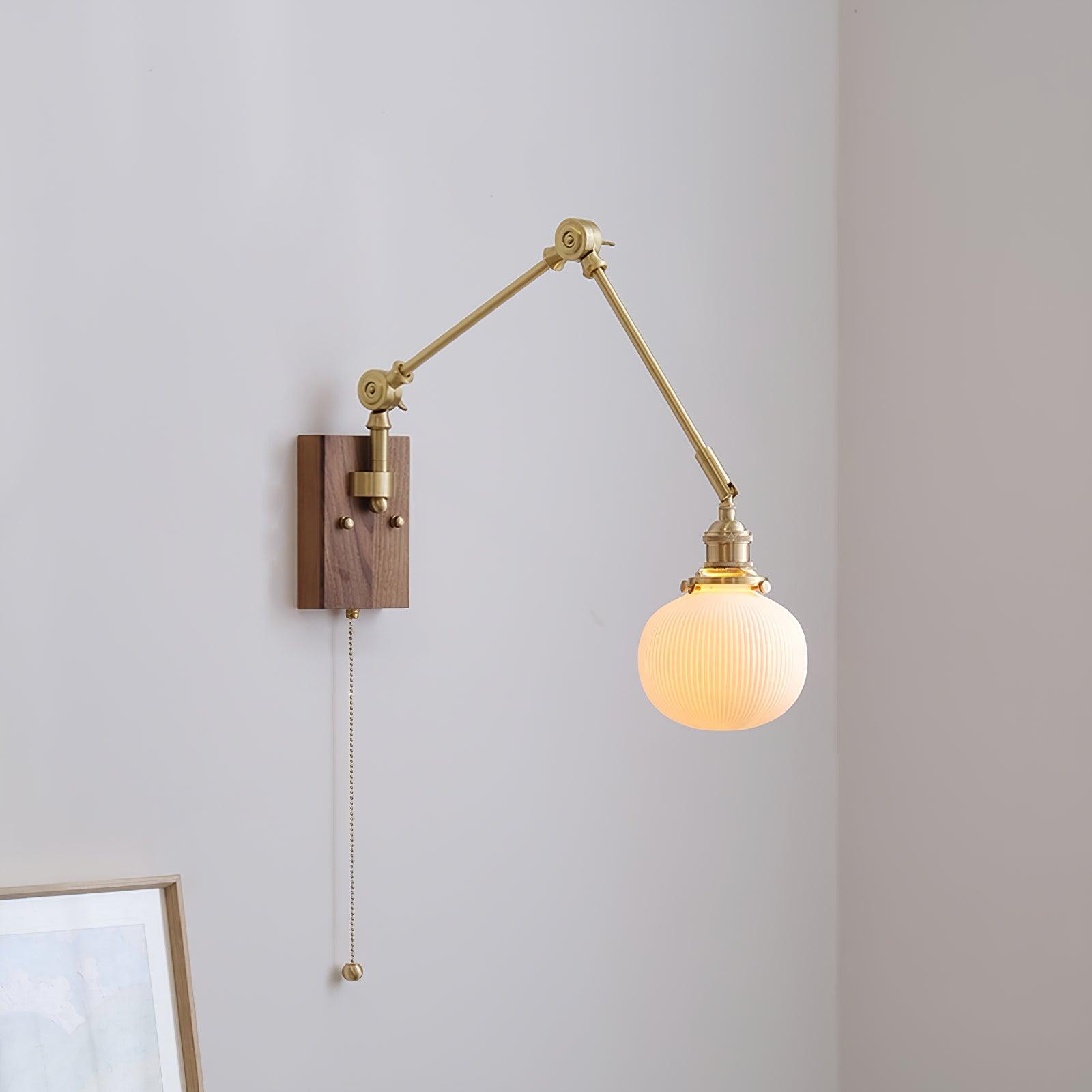 Vetra Vintage Adjustable Swing Arm Wall Lamp-Neutral Decor