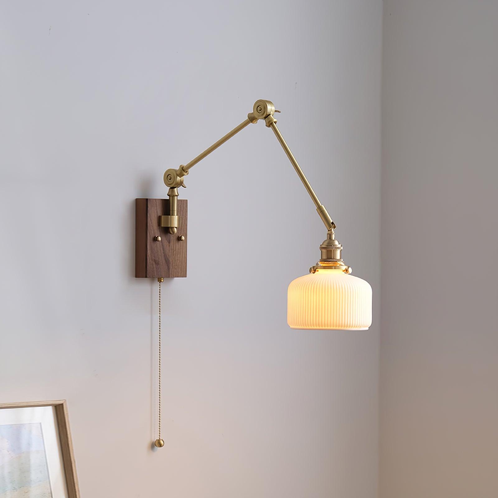 Vetra Vintage Adjustable Swing Arm Wall Lamp-Neutral Decor