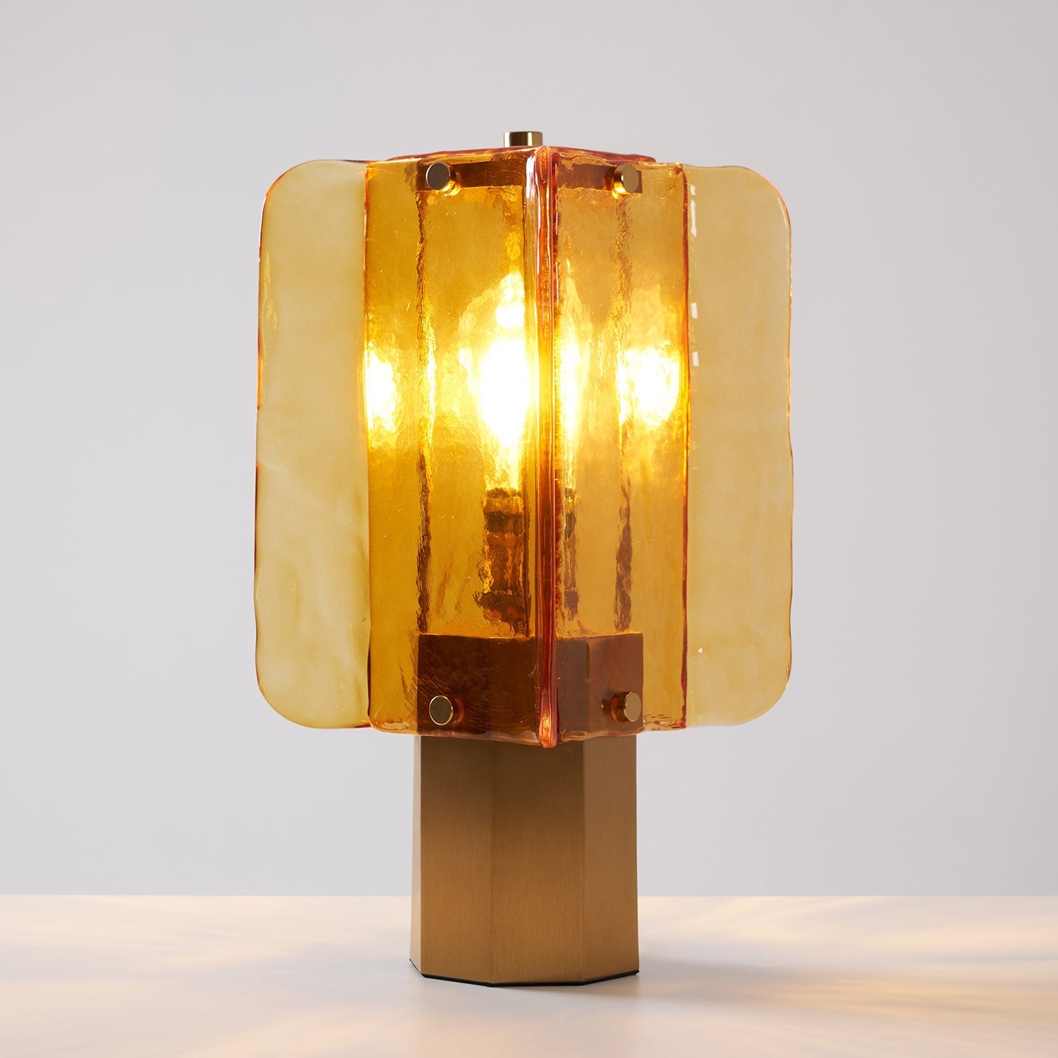 Yentix Glass Table Lamp-Neutral Decor