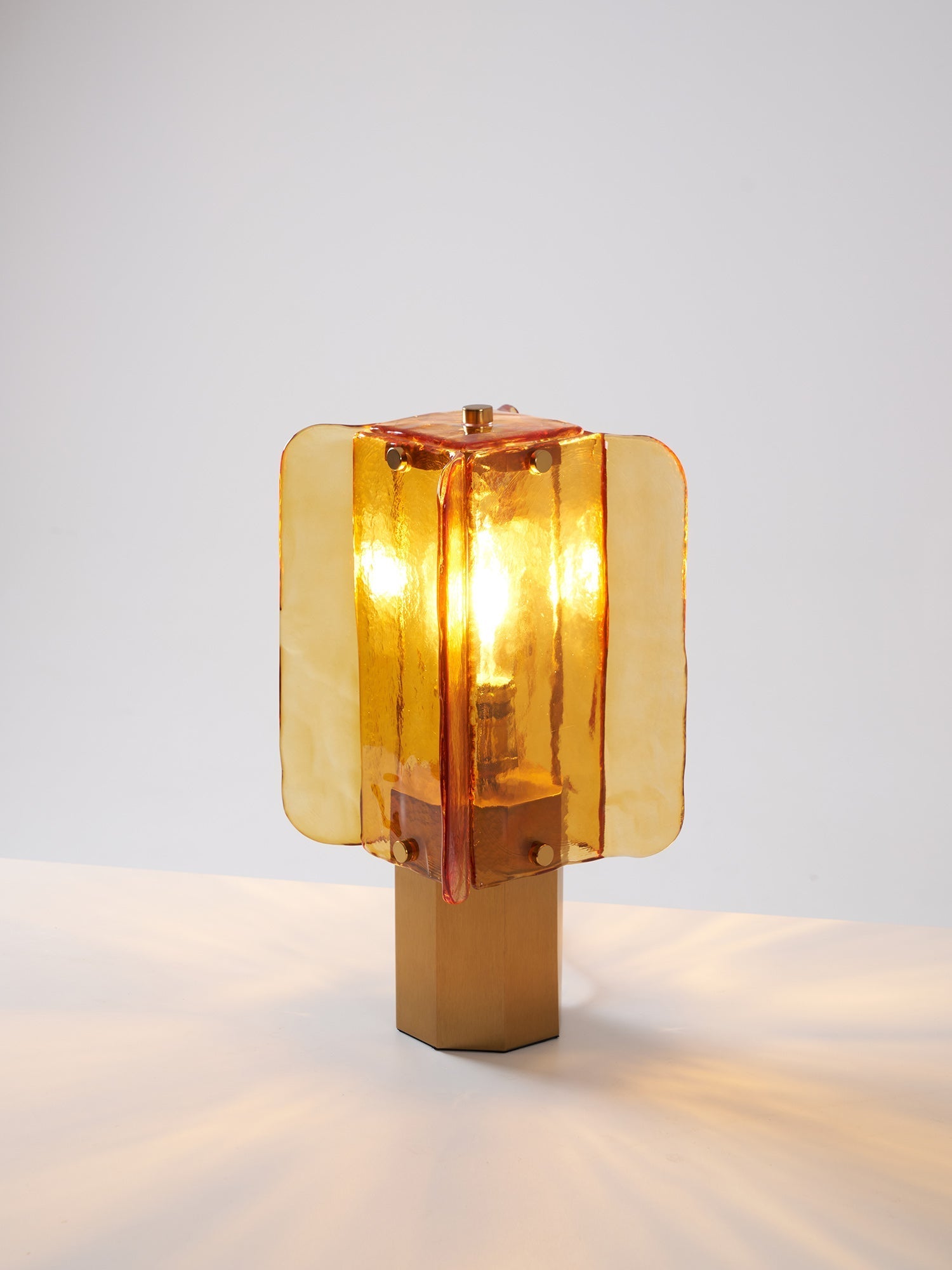 Yentix Glass Table Lamp-Neutral Decor