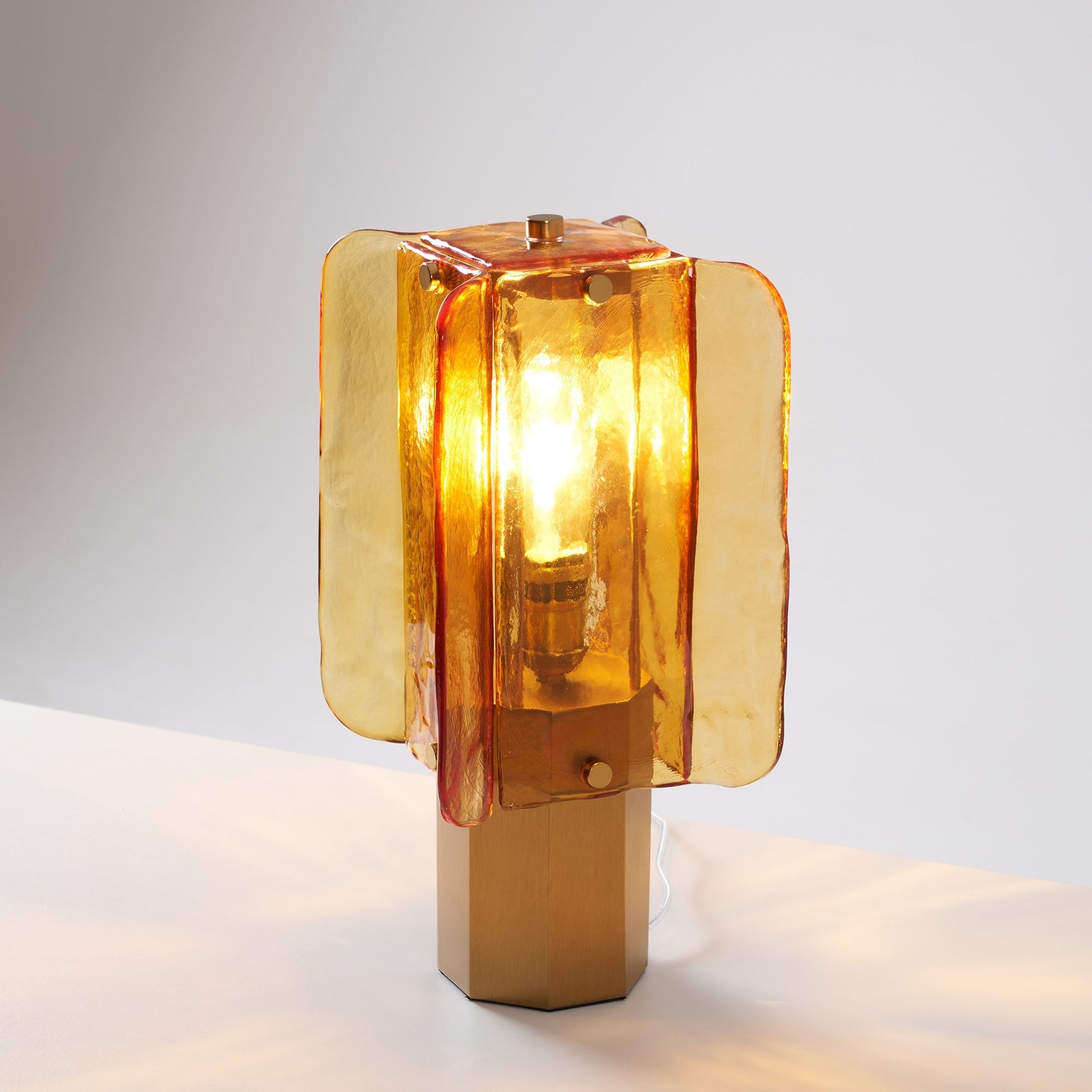 Yentix Glass Table Lamp-Neutral Decor
