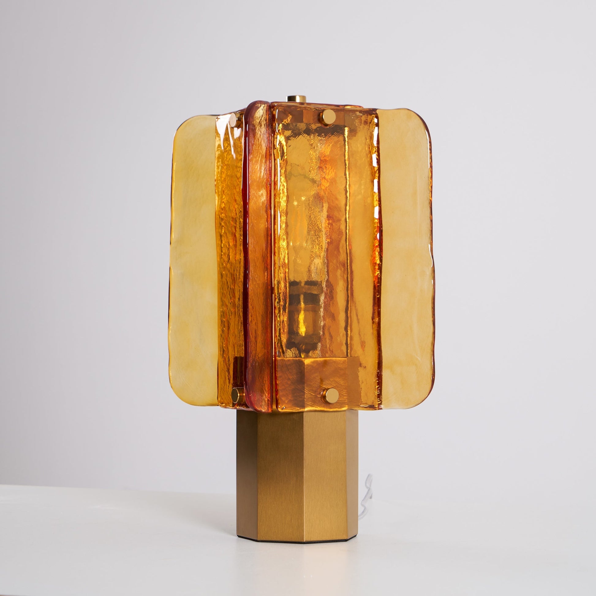 Yentix Glass Table Lamp-Neutral Decor