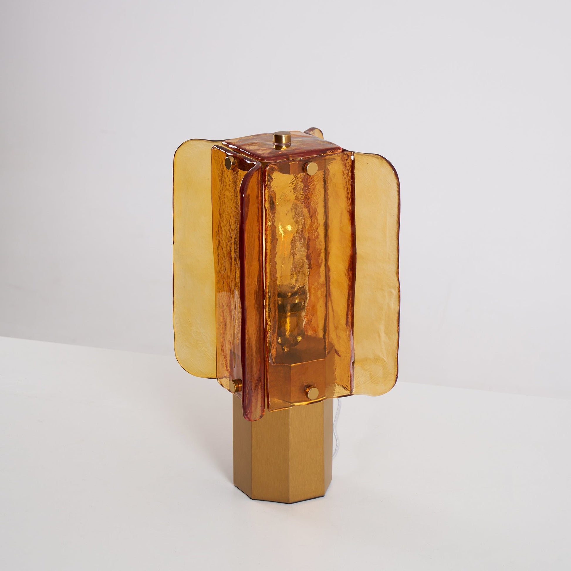 Yentix Glass Table Lamp-Neutral Decor