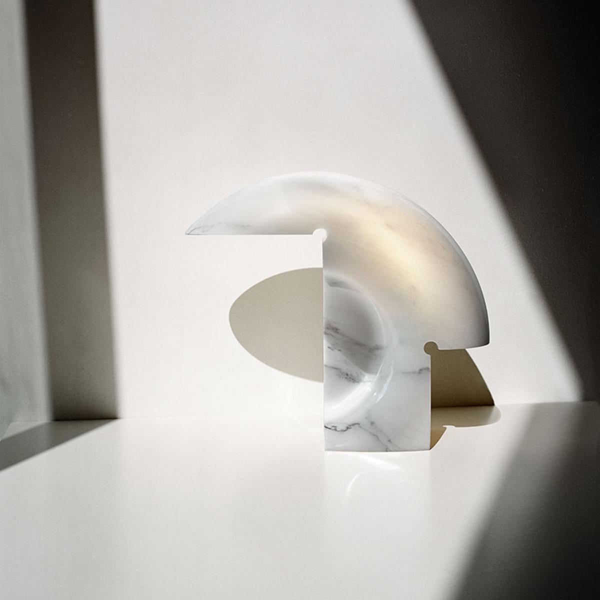 Emmy Modern Marble Table Lamp-Neutral Decor